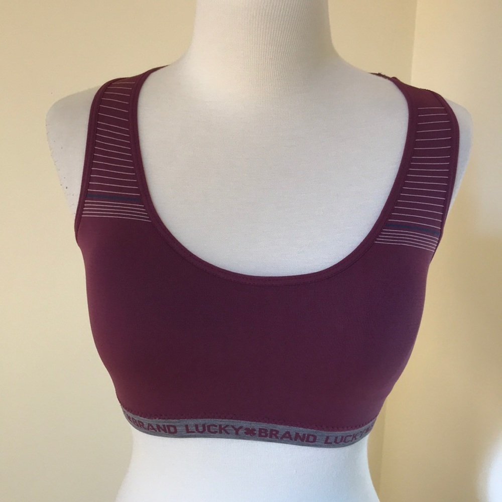 Lucky brand medium seamless sports bra .